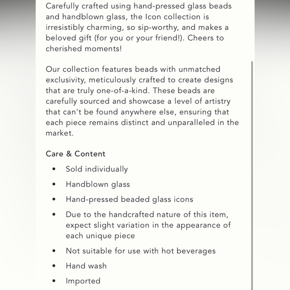 Mushroom Anthropologie Icon Juice Glass - Picture 4 of 5